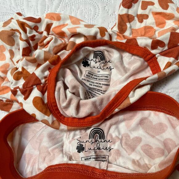 Sunshine Luckies Bamboo PJ Set Size 5T - Picture 6 of 6